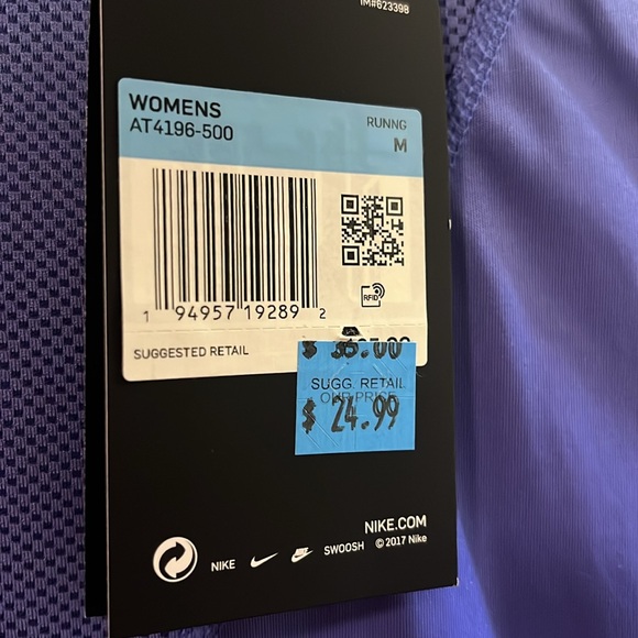 Nike Running Women’s Dry Fit Shirt Blue - Picture 4 of 5